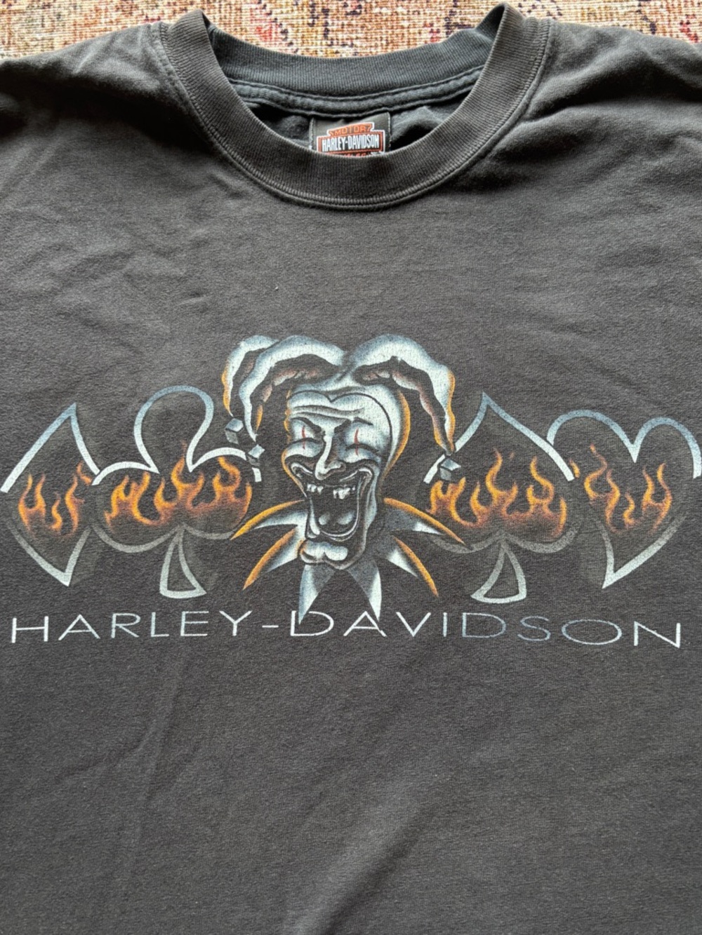 Harley-Davidson Space Coast Palm Bay Florida Joker Graphic Tee Black Biker Tee